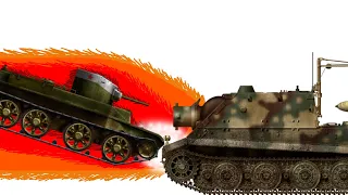 BT-2 Vs Sturmtiger (MEME video, don't take seriously) Tank rips in half.