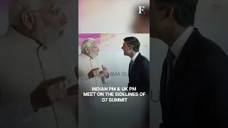 Indian PM Modi Meets UK Counterpart Sunak On G7 Sidelines