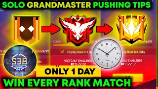 Free Fire Solo Rank Push Tips And Tricks | Win Every Ranked Match | How To Push Rank In Free Fire