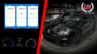 MK6 Golf R UM Stage 2+ Build 0-60 & 1/4 Mile Dragy Acceleration | GERSpeed