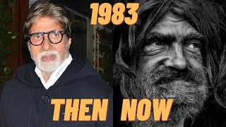 Coolie(1983-2023)all cast || Then and Now || Amitabh bachchan || Rishi kapoor || kadar khan ||