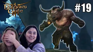 Jen and Aliona Fight Angry Cows in the Underdark (Jennifer English came up with this title)