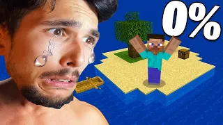 HAI 0.001% DI POSSIBILITA' DI SOPRAVVIVERE IN QUEST'ISOLA di MINECRAFT!! | Isola Degli Youtubers