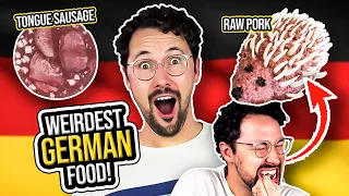 American Tries The 6 WEIRDEST FOODS In Germany! 🇩🇪 Do Germans Actually Eat These??