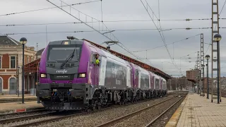 Traslado especial de las nuevas locomotoras 256 de Renfe 10/1/2023