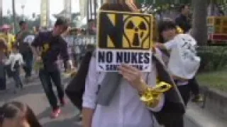 Anti nuclear protest in Taipei