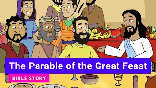 🟡 BIBLE stories for kids - The Parable of the Great Feast (Primary Y.A Q4 E9) 👉 #gracelink