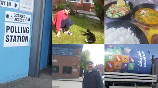 Local Election 2024  UK / A Busy Day in Life Of Zzzz / Dinner mai ajj banye Daal Aur Chawal
