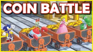What if Sonic and Mr Krabs were in Mario Party Superstars COIN BATTLE?