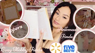 Cozy Hobby Finds 🩷 Coloring, Word Search, Pinkmas Decor 🎄🎀 Girly 🎀 #MiniHaul