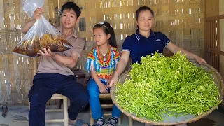 Harvest the papaya flower garden to the market sell, The whole family has fun working together