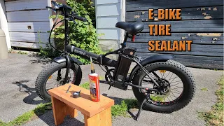 How to add tire sealant to your e-bike. Flat Out Multi Seal