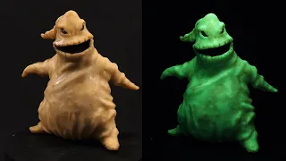 I made Oogie Boogie and he glows in the dark