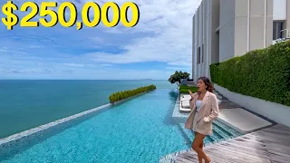 $250,000 (8.9M THB) for 2 Bedroom at North Pattaya Beach front condo in peaceful area
