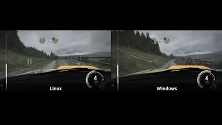 Dirt Rally - comparing native version of Linux versus native version of Windows