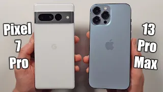 Google Pixel 7 Pro vs iPhone 13 Pro Max 🔥 Speed Test