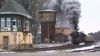 Mächtige Rauchwolken und satter Dampflok-Sound / 35 1097 auf dem Weg nach Oberhof