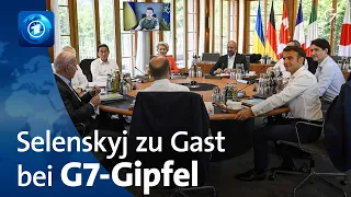 G7-Gipfel in Elmau: Selenskyj fordert mehr Unterstützung