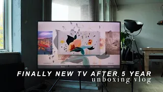 Unboxing New Samsung The Frame TV 2020 55" & Samsung Studio Stand