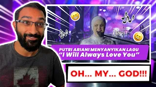 Canadian REACTS to PUTRI ARIANI - I Will Always Love You (Whitney Houston Cover)