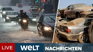 STARKREGEN & UNWETTER in Deutschland & Europa: Katastrophenschutz unter Druck | WELT Newsstream
