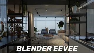 Apartment Interior - Blender EEVEE Animation