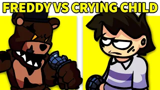 Friday Night Funkin' VS 5 AM at Freddy's The Prequel Garbage song (Freddy vs Crying Child) FNF Mod