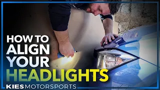 How to AIM, ADJUST, and ALIGN any Headlights (F30 BMW, Subaru, Honda, Toyota..)