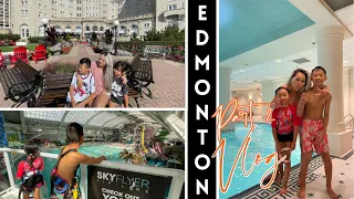 Family Vlog Edmonton & Calgary Road Trip Part 2 *World Water Park, Shopping & Dinning | JustSissi