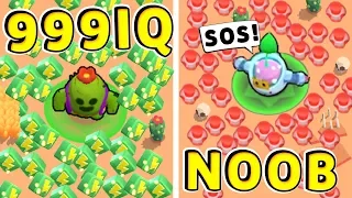 SPIKE 999 IQ vs NOOB !! TOP 100 Funny Moments in Brawl Stars !!