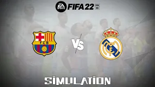 FIFA 22 (2021) - FC Barcelona vs Real Madrid [Simulation]