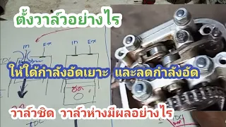 ตั้งวาล์วให้ใด้กำลังอัดเยาะทำอย่างไร