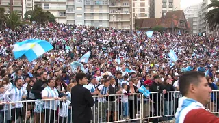 Así se gritaron los goles de Argentina en Mar del Plata