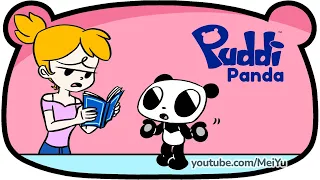 When You Stretch Things a Bit TOO Far... 📚 | Puddi Panda #shorts #comics #funnycomics