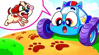 Monster Police Truck and Lost Dog Song 🚔 🐶 Kids Songs and Nursery Rhymes by Baby Cars