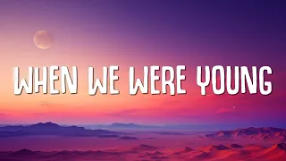 David Guetta, Kim Petras - When We Were Young (Lyrics)