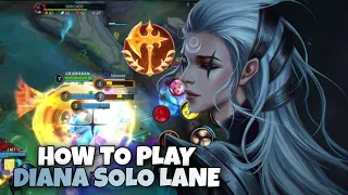 Wild Rift : DIANA SOLO LANE ULTRA OP | WILD RIFT DIANA BUILD & RUNES | #DIANA #wildrift