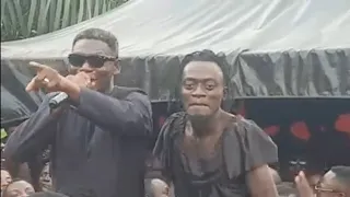 Kwadwo Nkansah Liwin and Agya Koo ❤️  on stage with J.A. Adofo's Yaa Boatemaa & Mama boss papa