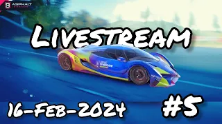 Asphalt 9 | Livestream #5 (16-Feb-2024) - Season Finale MP2 and Ghost Multiplayer MP1