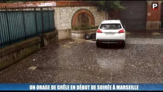 Marseille : un orage de grêle s'est abattu dans le centre-ville