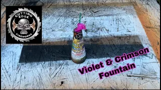 Violet & Crimson Fountain Cutting Edge | Firework Demo