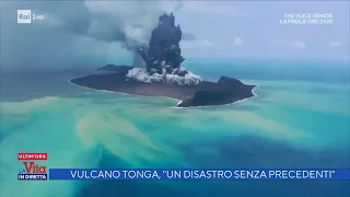 Vulcano Tonga, "Un disastro senza precedenti" - La vita in diretta 21/01/2022