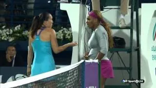 Dubai 2014 - Serena Williams [1] vs Jelena Jankovic [5] QF - Match Winning Point