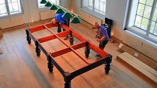 Snookertisch (12 feet) - Aufbau und Montage
