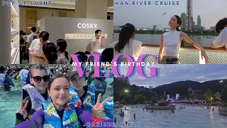 VLOG / Shopping for my friend's birthday / Han river cruise in Seoul / Waterpark Caribbean Bay Korea