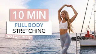 10 MIN FULL BODY STRETCH - a simple routine for tight muscles & flexibility I Pamela Reif