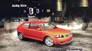 Need for speed most wanted Audi A3 all body kits