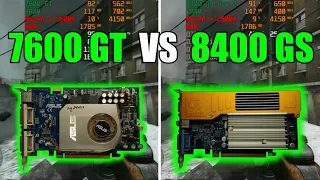 GeForce 7600 GT vs GeForce 8400 GS rev. 2 Test In 7 Games (No FPS Drop - Capture Card)