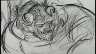 Beast pencil transformation (Beauty and the Beast)