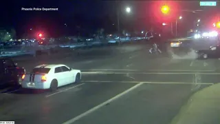 Mother, baby crossing street saved by accident